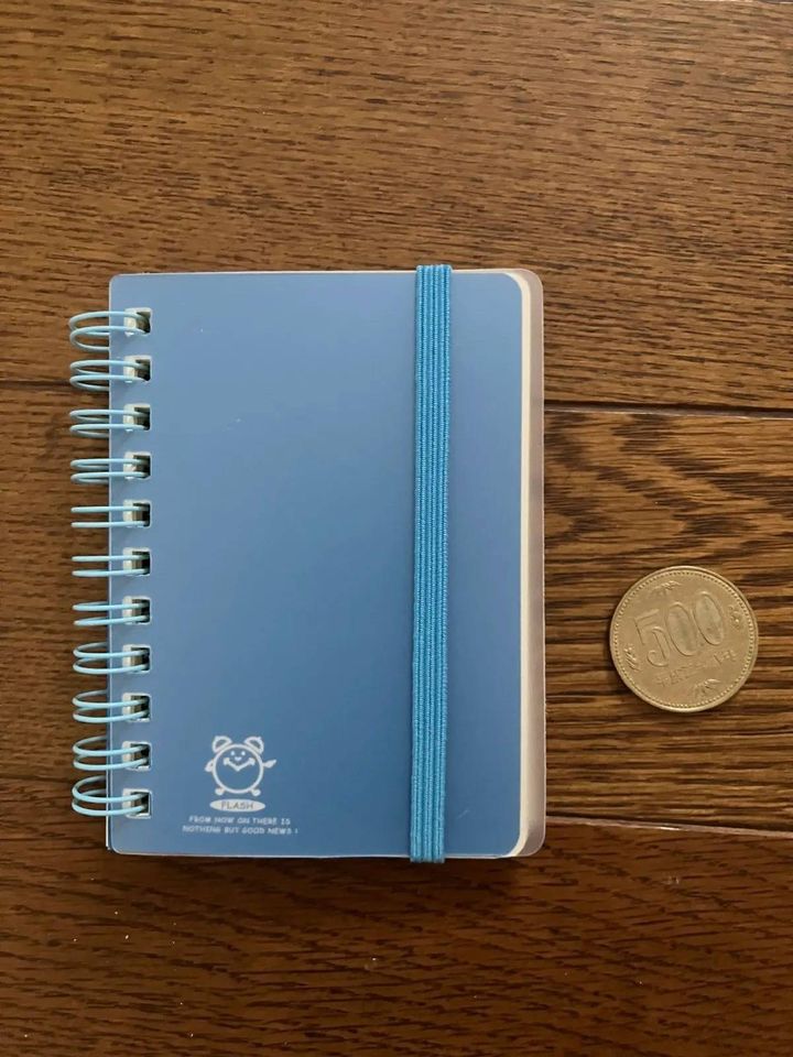 Seria(セリア)：セミA7 Wリングノート 60枚 ゴムバンド付