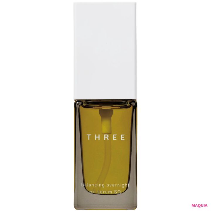 交感神経優位になりがちな人におすすめの休み方 香りを楽しみながら、ゆっくりケア THREE バランシング オーバーナイト オイルセラム SQ