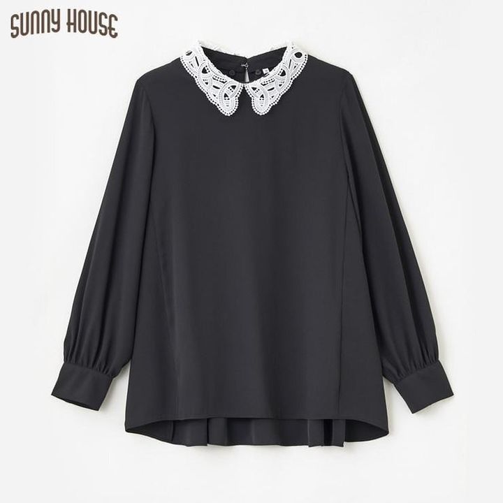 しまむらのレース襟ブラウス（SUNNY HOUSE）