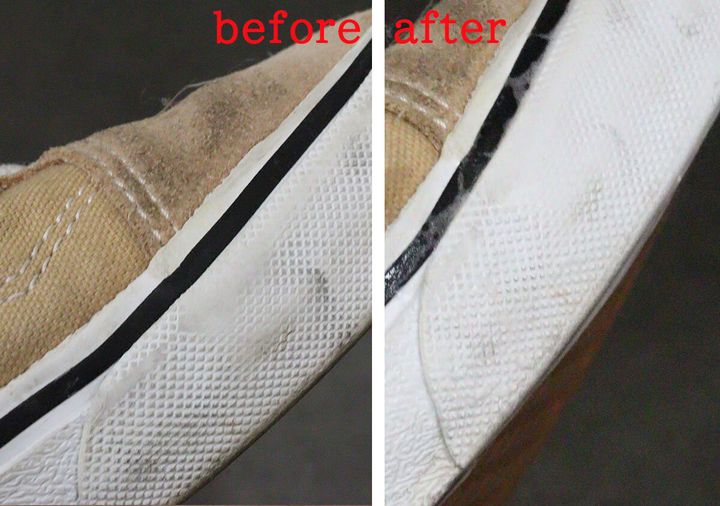 スニーカークリーナー 使用前後の比較
