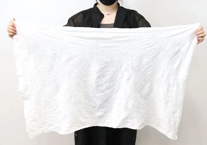 ダイソー 備蓄用圧縮バスタオル サイズ感