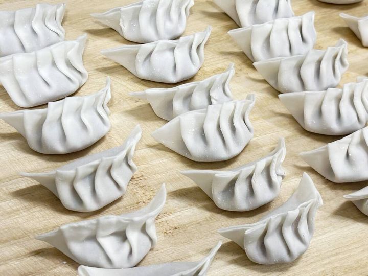 ダイソーの餃子のあんベラで作った餃子