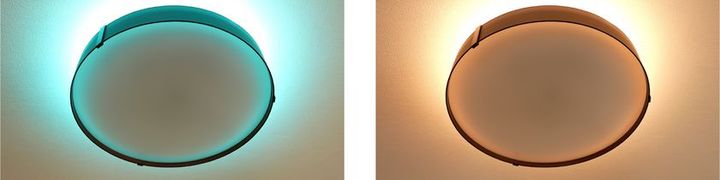 HotaluX AURA 間接照明 MARINE色 CANDLE色 ゆらぎ機能