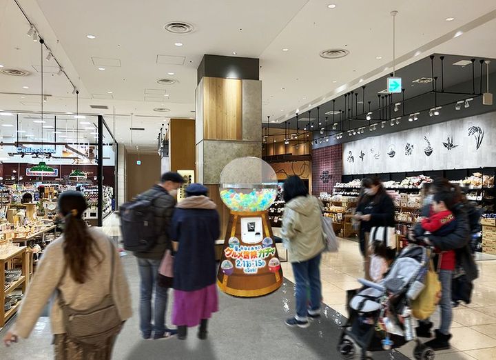 みなとみらい グルメ冒険ガチャ 会場の様子