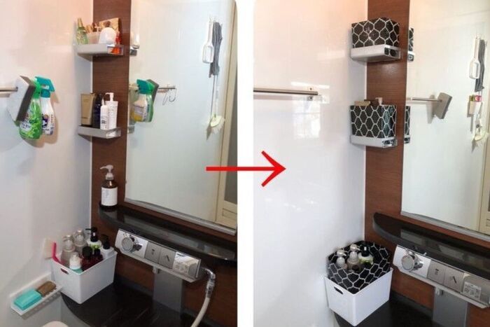 『油はねガード』をお風呂場で使うとめっちゃ便利！こんな風に使います♪