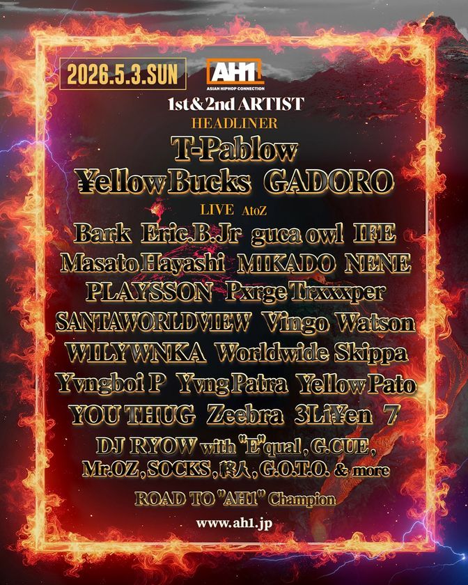 AH1 第1・2弾出演アーティスト ラインナップ