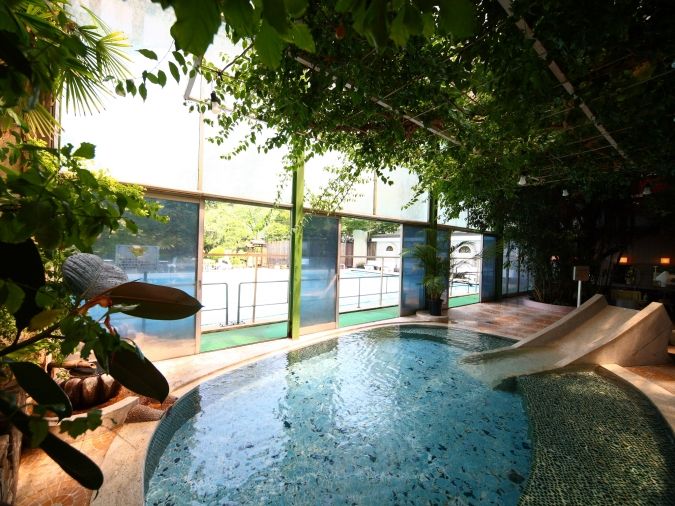 泰泉閣 ジャングル風呂滑り台付きお風呂