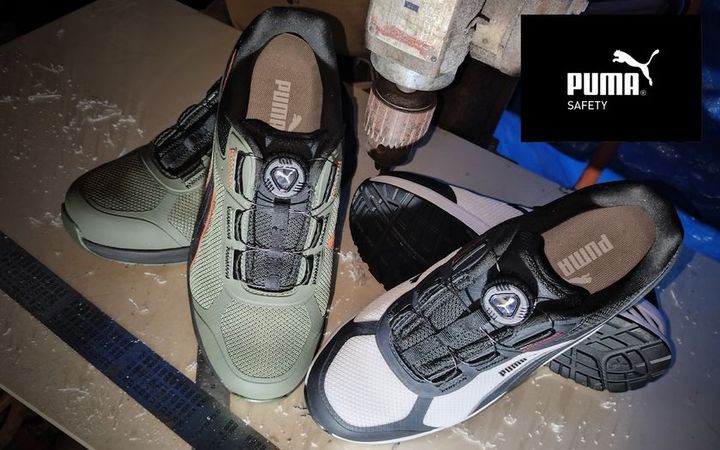 PUMA SAFETY SPRINT 2.1 DISC LOW オリーブ ブラック＆ホワイト