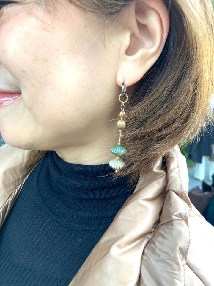 ご自身の雰囲気に合わせて制作してもらったオーダーメイドのピアス