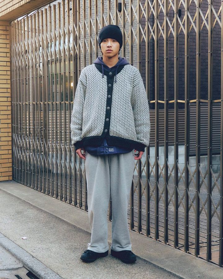 【スナップ】エルエルビーンの代表作「バーズアイ」のカーディガンが主役の“ぽかぽか”コーデ