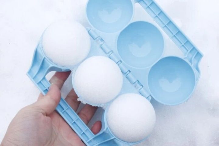 ダイソー 雪遊びできる泥団子メーカー（3in1） 使用例