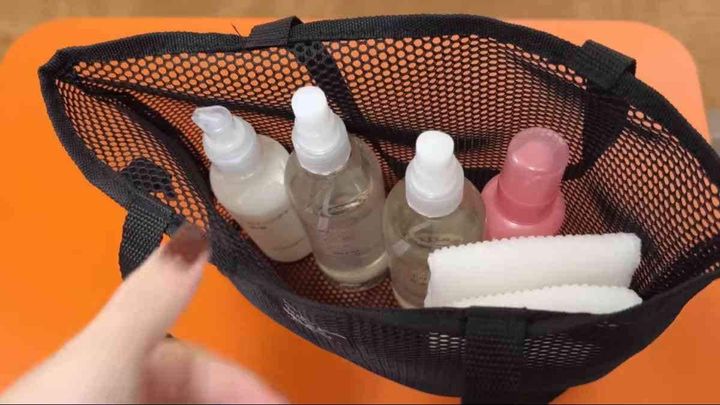 ダイソーのメッシュミニトートバッグ