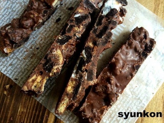 山本ゆりさんの「ブラックサンダー風チョコバー」レシピ