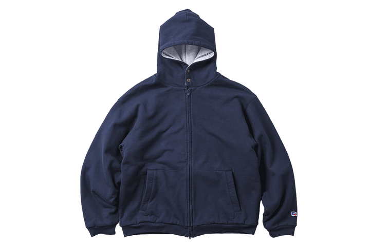 〈ラッセルアスレティック〉 × 〈ベルベルジン〉のジップパーカ