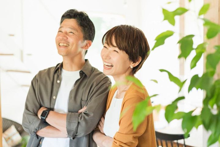 笑顔のカップル