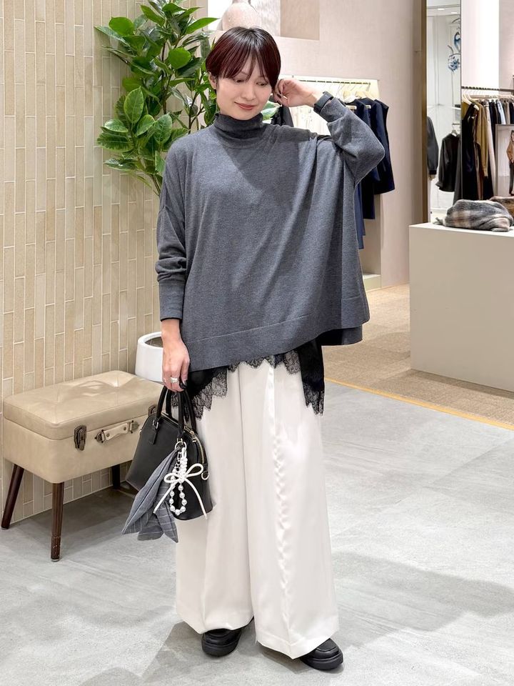 後ろウエストがゴムの楽ちんきれいめパンツ