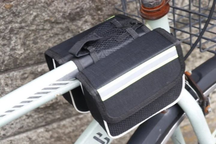 ダイソー 自転車用ダブルバッグ（トップチューブ用）
