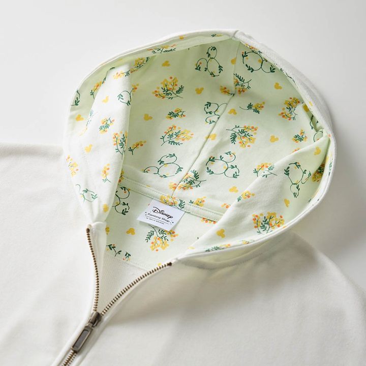 ジップパーカ ミッキーモチーフ デザインアップ フード