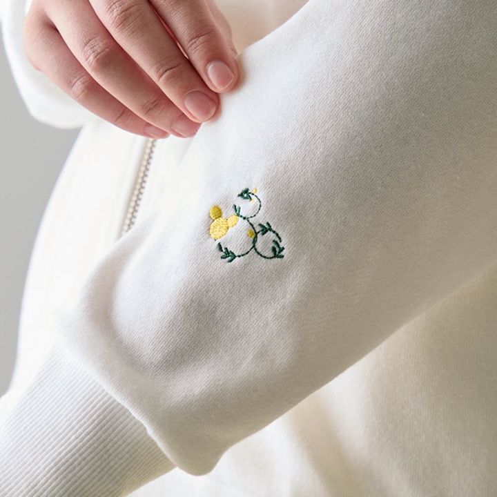 ジップパーカ ミッキーモチーフ デザインアップ