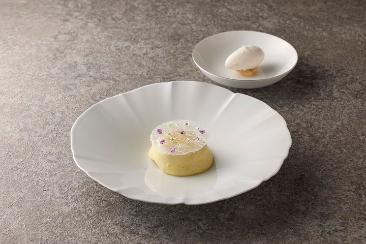 デザート：フォンダン・ショコラ 白隠元豆