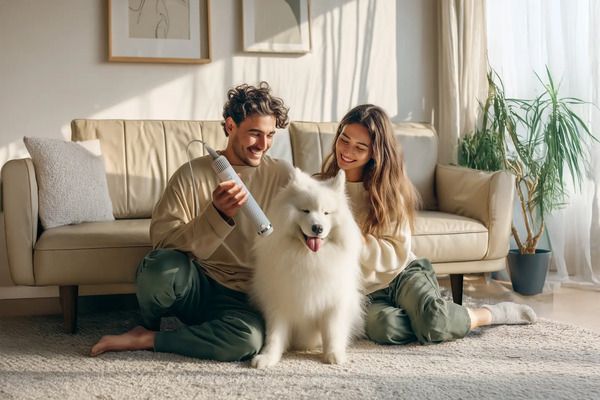 低温×静音×大風量速乾を叶える高濃度イオンペット専用ドライヤー、Lumoaより発売！