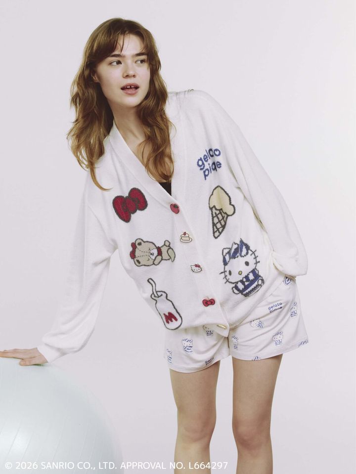 【レディース】スムーズィーカーディガン／総柄ショートパンツ