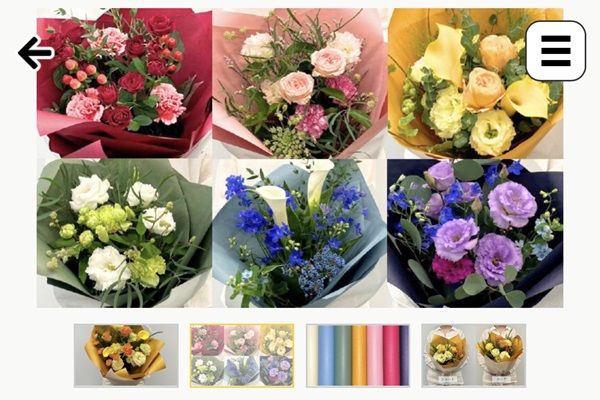 日比谷花壇が店頭モバイルオーダーをリニューアル！画像選択や複数注文など新機能登場