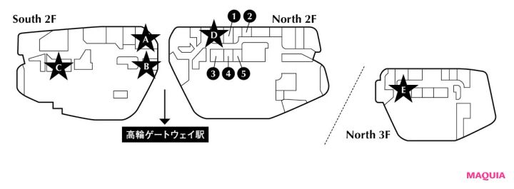 NEWoMan TAKANAWA ニュウマン高輪のおすすめフレグランスショップマップ