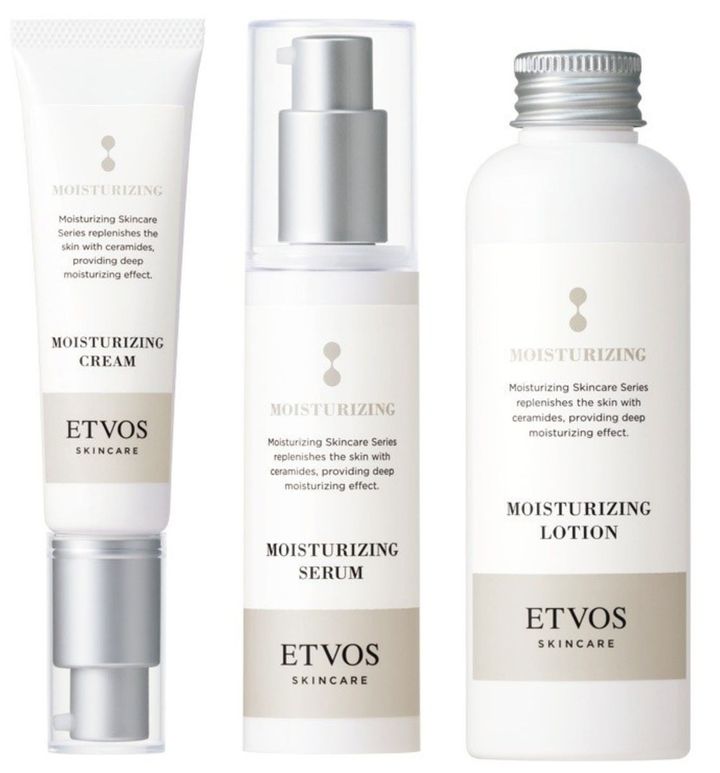エトヴォスのモイスチャライジングローション、モイスチャライジングセラム、モイスチャライジングクリーム 