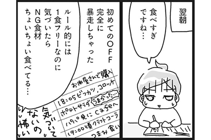 三日坊主ダイエットで1週間。暴走・失敗しながらでも効果が出るのはなぜ？【ダイエット挑戦マンガ#24】