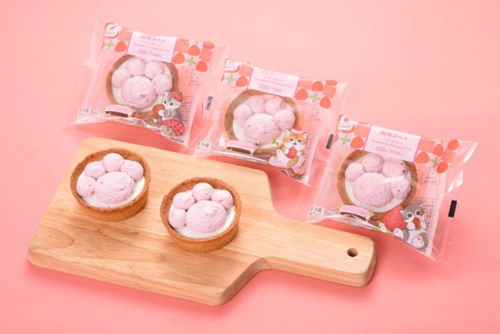 肉球タルト（いちご&チョコ） 税込248円