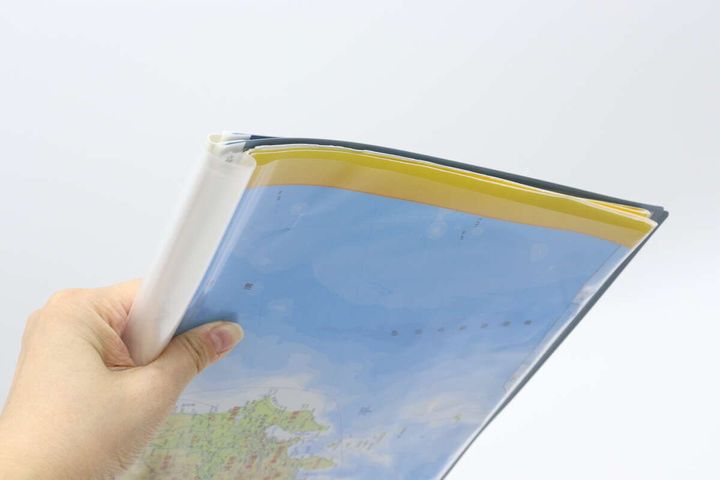 360度折り返せるファイル（A4、BL） 折り返し