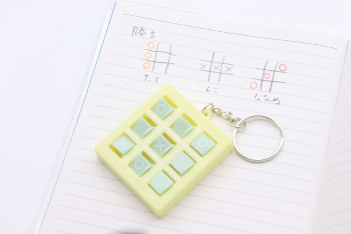 キーホルダー（マルバツゲーム） 使用例