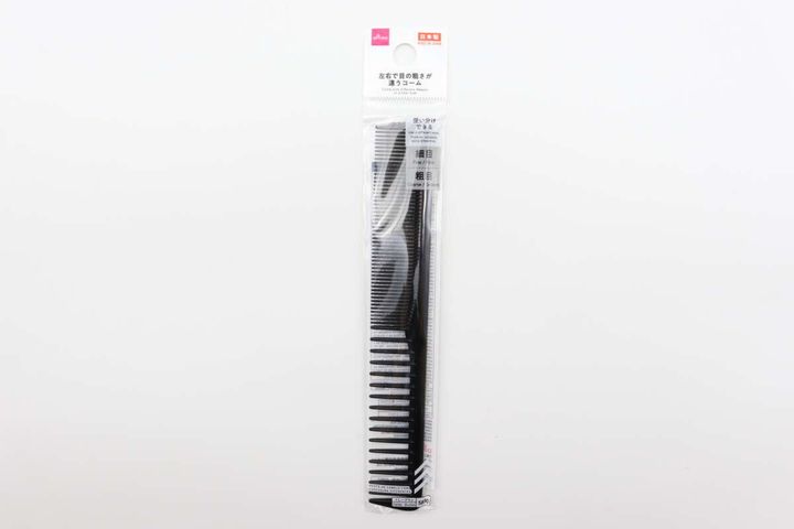 左右で目の粗さが違うコーム パッケージ