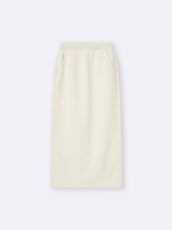 GUのヘビーウェイトスウェットナロースカート