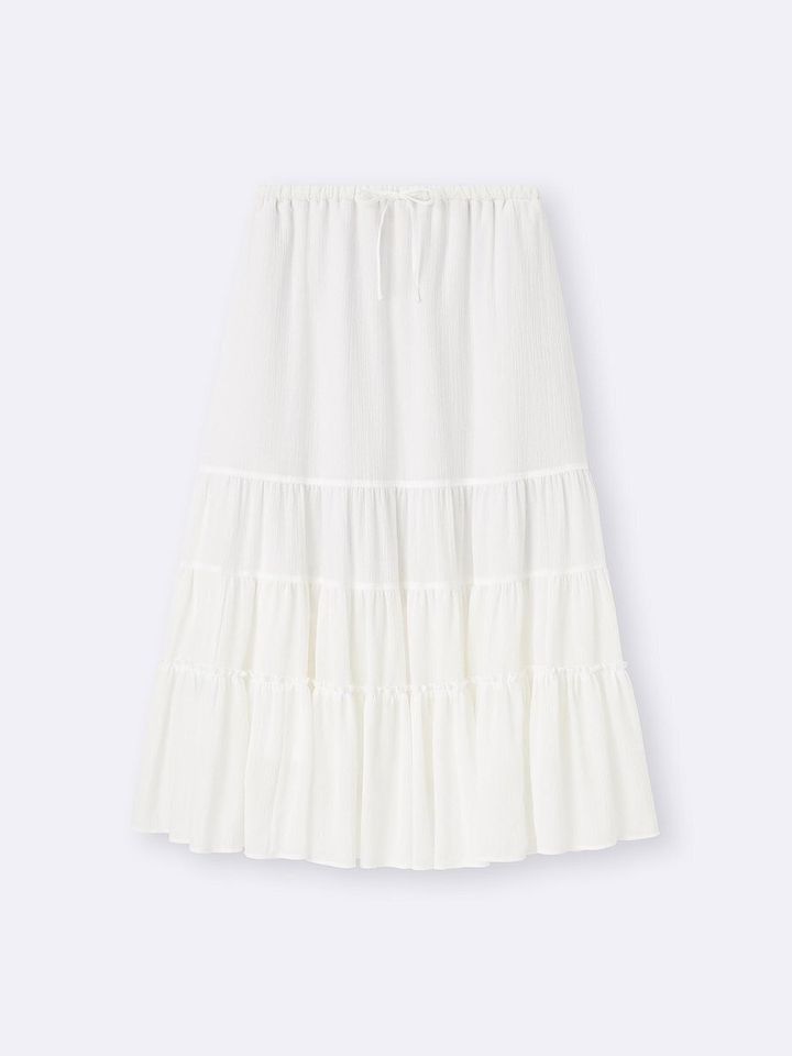 GUのティアードフレアスカート