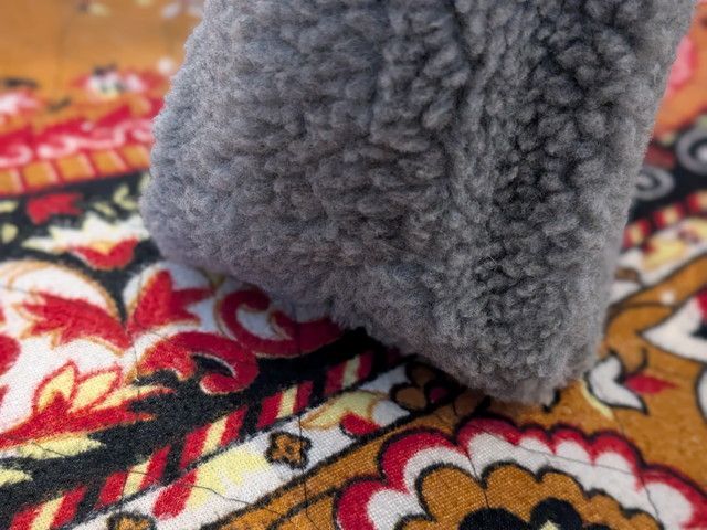 CITEN シテン クリアポケット付き もふもふボアバッグ サイド マチ