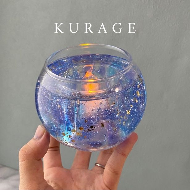 usha candle(ウーシャキャンドル)さんの作品「ホシクラゲランタン」(5500円)