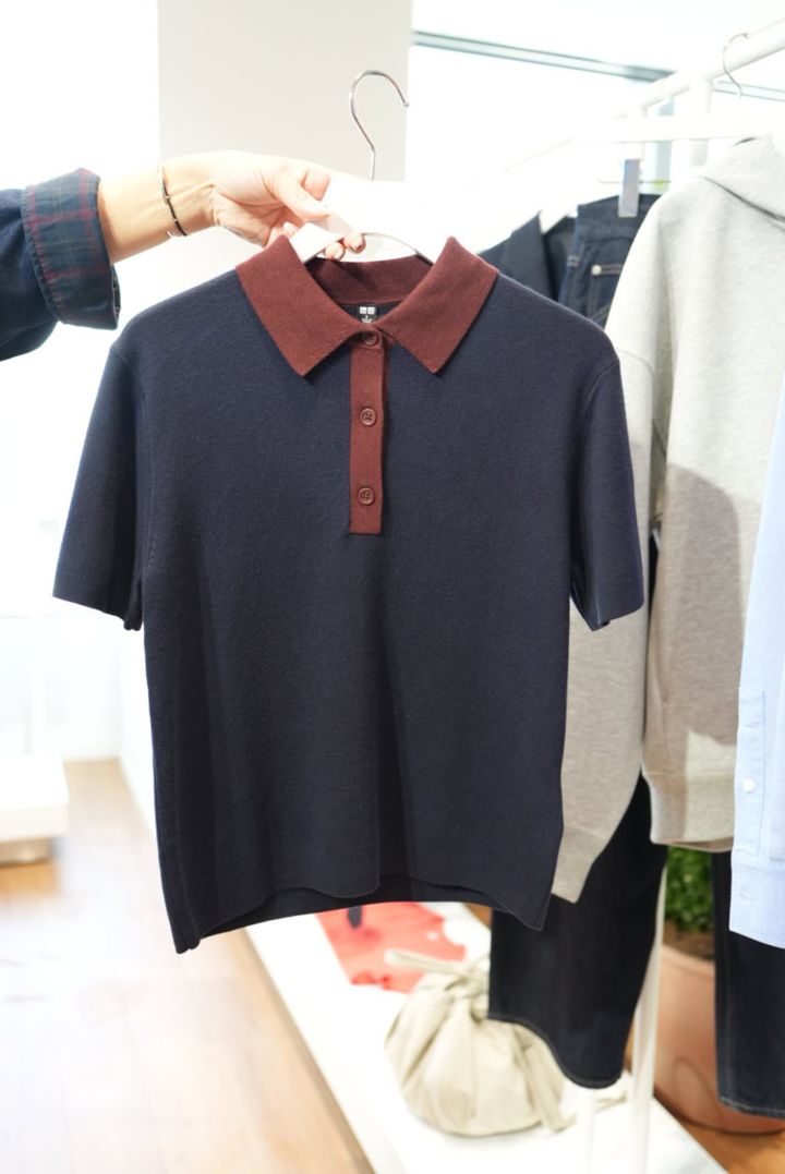 26ssユニクロ展示会_ニットポロ