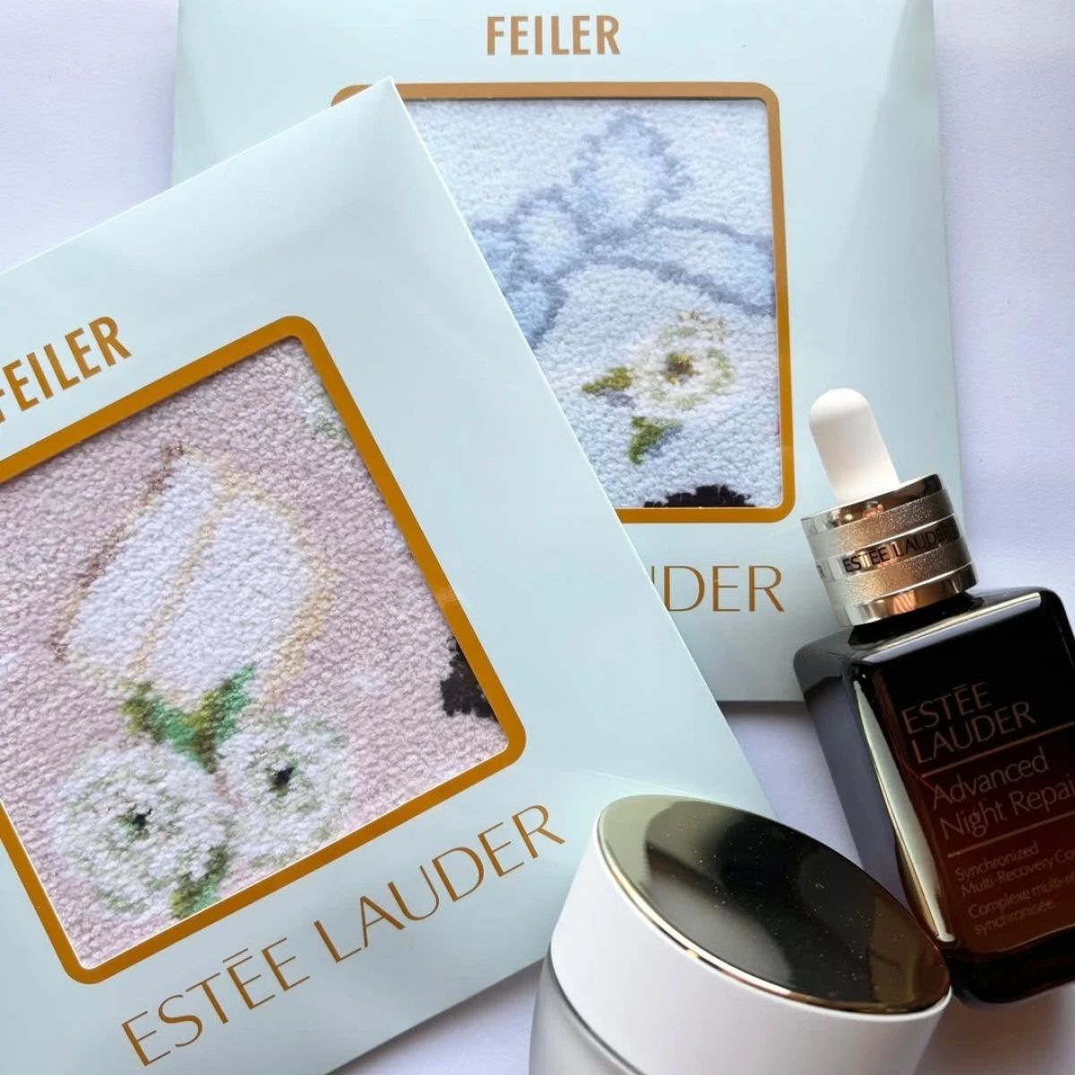 エスティ ローダー×フェイラーが夢のコラボ！ 限定オリジナルハンカチ