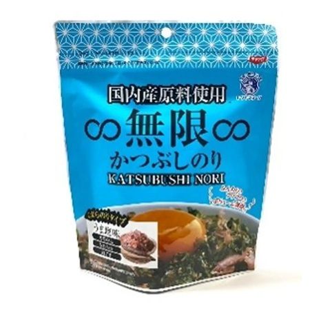 「瀬戸内海産∞無限∞やみつきのり のどぐろだし塩味」発売中。無限に食べられるほど飽きない美味しさ