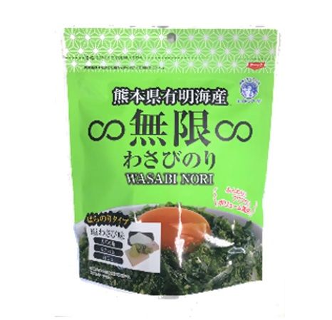 「瀬戸内海産∞無限∞やみつきのり のどぐろだし塩味」発売中。無限に食べられるほど飽きない美味しさ