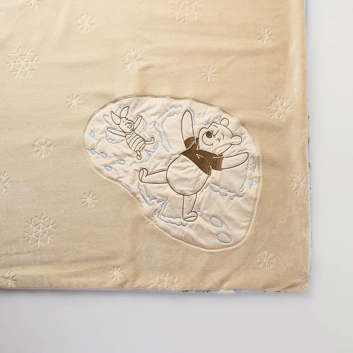 マイクロファイバーの布団カバーセット アップリケ プーさん