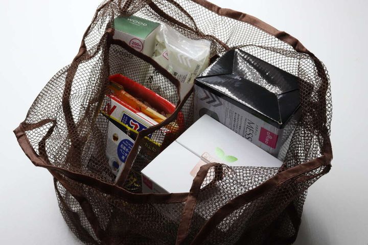 仕切り付メッシュバッグ ダイソー 仕切り