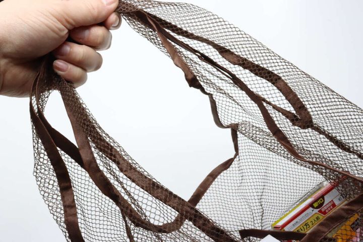 仕切り付メッシュバッグ ダイソー ハンドル