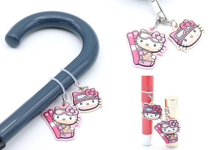 雪焼けハローキティチャームセット活用アイディア