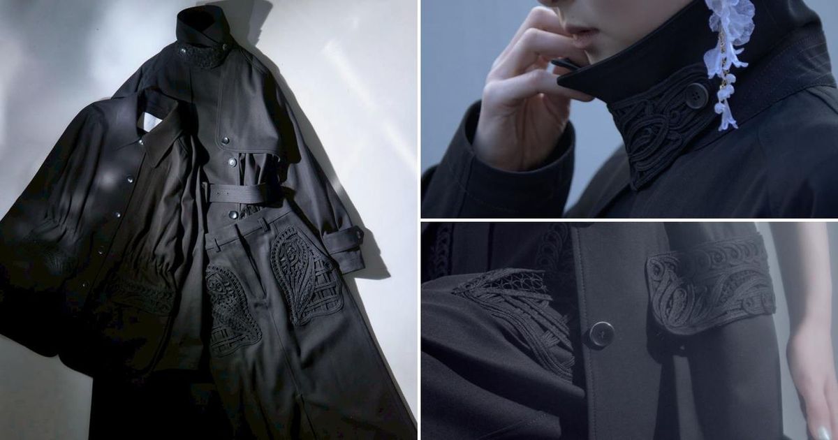 Mame Kurogouchi】のコード刺繍をBLACKで表現。【STUDIOUS】限定