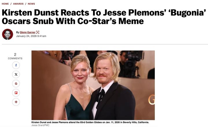 「シャラメより夫」？ キルスティン・ダンスト、プレモンス落選に異例の“シャラメ下げ”支持