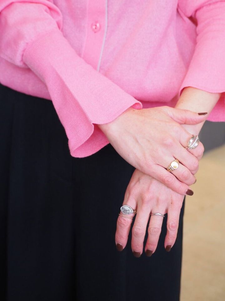 ヘリンドットサイのカーデ