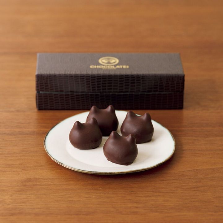 猫チョコ（Jomon）4個入り¥2,332／しょこら亭